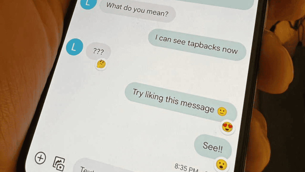 How to Give a Thumbs-Up to a Text Message on Android