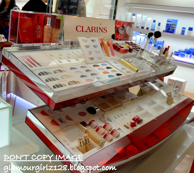 Clarins makeup counter