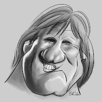 gerard depardieu dessin digital cintiq wacom