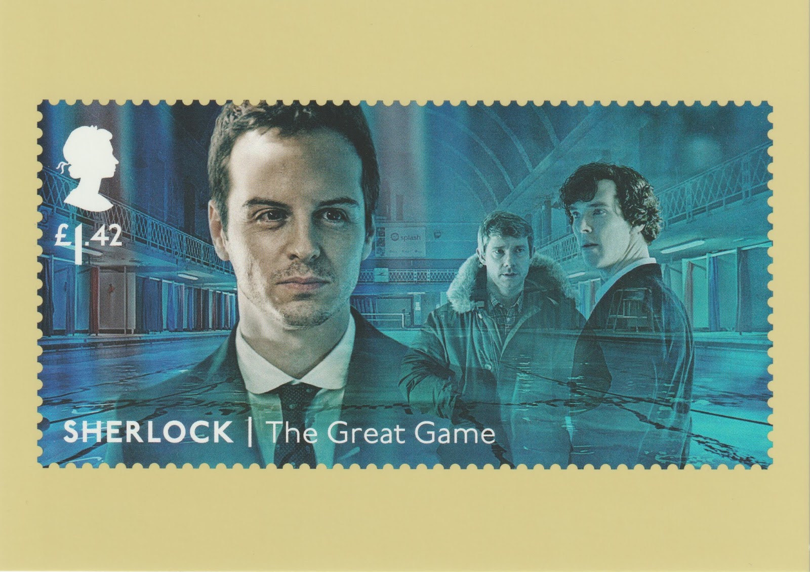 Holmes And Poirot In London シャーロック放映１０周年記念切手３ 大いなるゲーム ジム モリアーティー Sherlock The Great Game Jim Moriarty