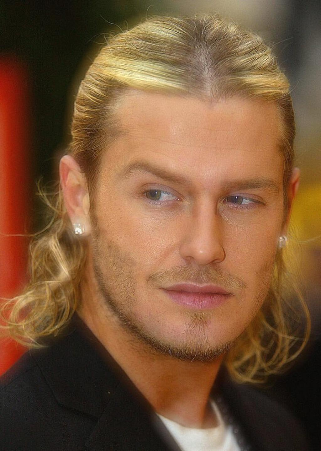 for long face hairstyle photo gallery for mens David Beckham Long Length Hairstyle Ideas for Men