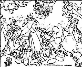 cartoon disney coloring pages