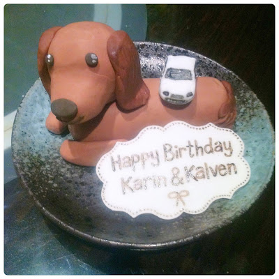 Cherie Kelly's Puppy Dachshunds Royfert Lemon & Blueberry Cake 