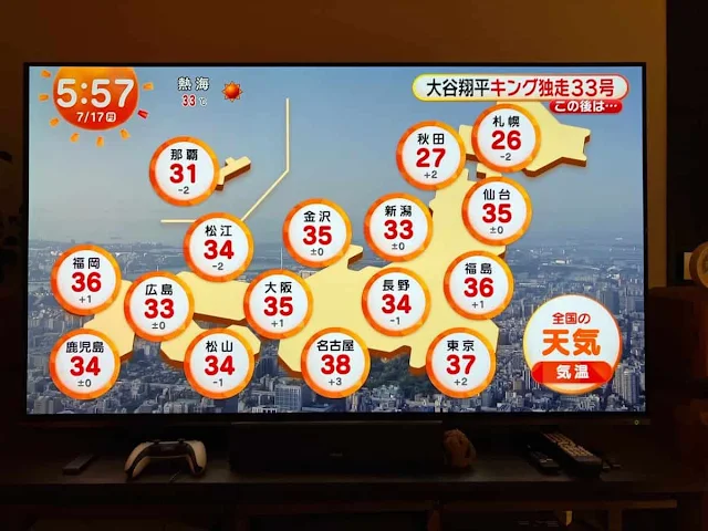 めざましテレビのお天気情報