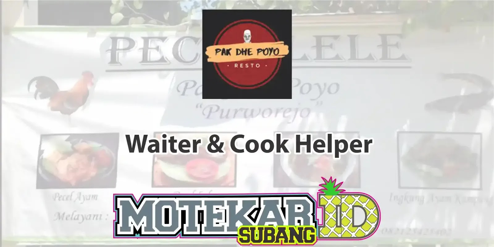 Contoh Cv Lamaran Kerja Cook Helper - Contoh Surat Lamaran ...