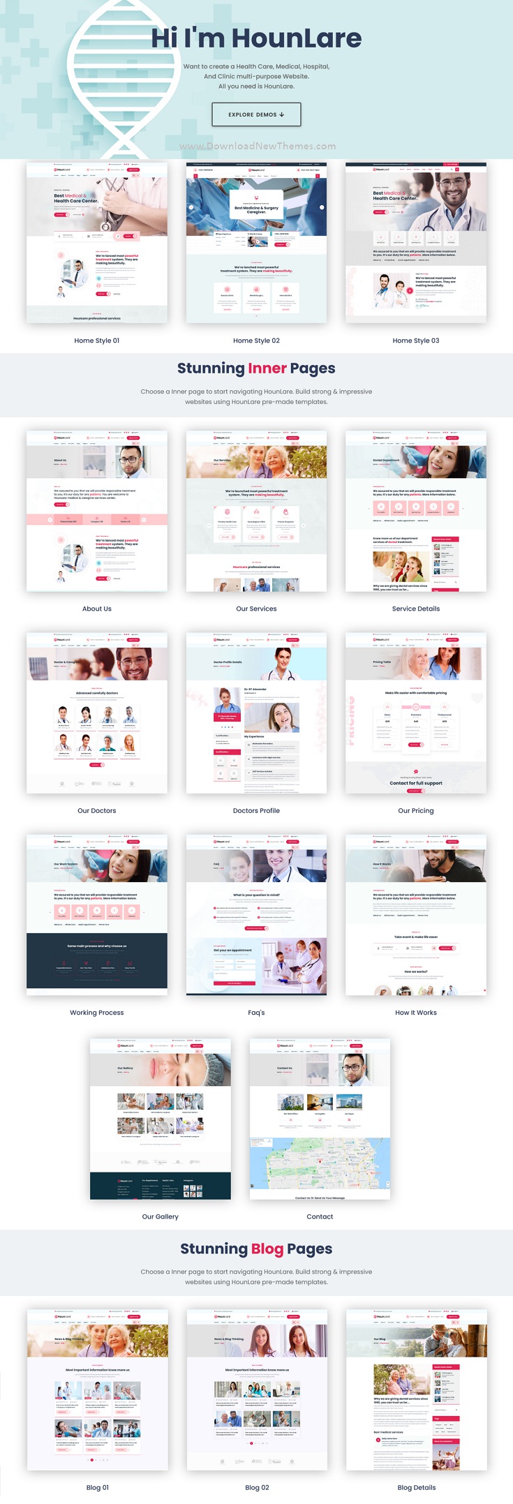 HounLare - Medical & Health Care Services HTML5 Template