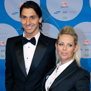 Zlatan Ibrahimovic with Wife