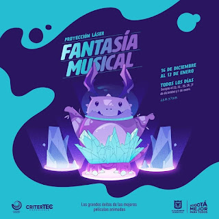 POSTER FANTASÍA MUSICAL Proyección Laser | Planetario