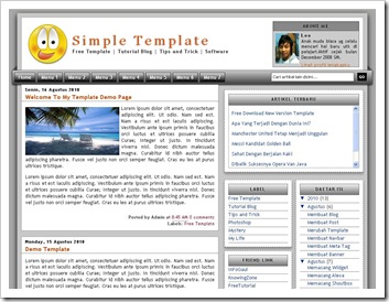 Simple CSS3 Template