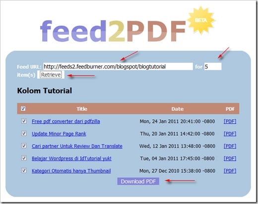 feed2pdf