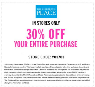 childrens place coupons 2018