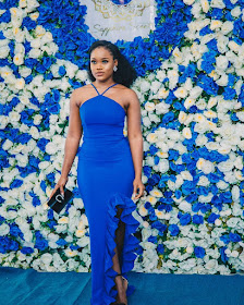 #BBNaija's Ceec stunning in blue as she's unveiled as Sapphire scents brand ambassador 