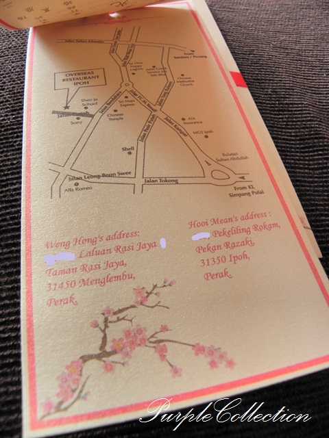 Cherry Blossom Sakura Pocket Wedding Invitation Card, sliding pocket, ivory gold card, ivory gold, metallic red envelope, cherry blossom sakura, cherry card, blossom card, sakura card, pocket card, wedding card, invitation card, pocket wedding invitation card, wedding invitation card, cherry, blossom, sakura, pocket, hooi mean and weng hong, hooi mean, weng hong