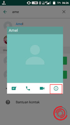 4. Selanjutnya klik ikon i dalam lingkaran, yaitu menu informasi
