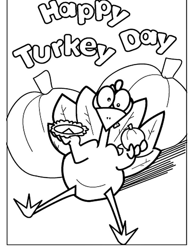 Number Turkey Coloring Sheets 3