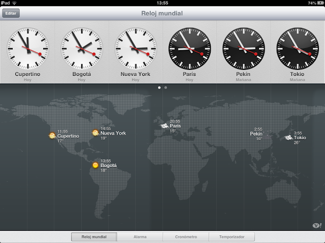 Clock iPad iOS 6