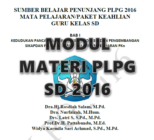 Modul Materi PLPG SD 2016