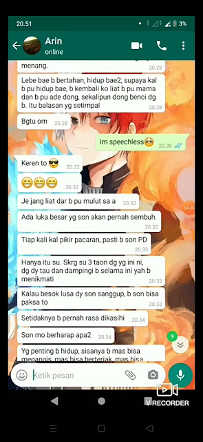 screen shot chat wa ayah perkosa anak kandung di kupang