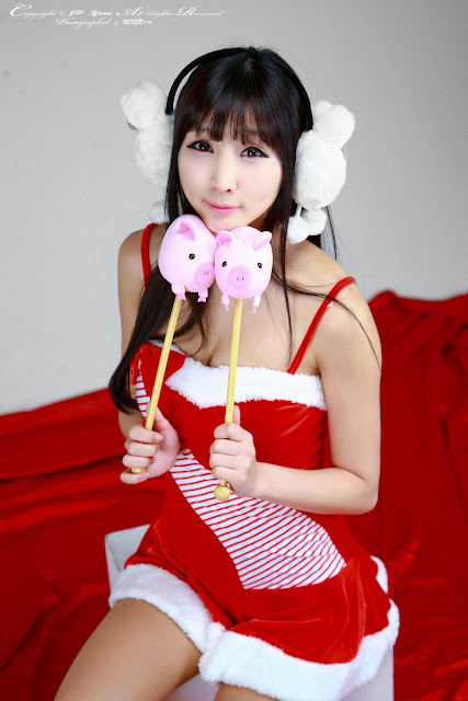 3 Santa Lee Yoo Eun-Very cute asian girl - girlcute4u.blogspot.com