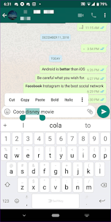 Cara Edit Tulisan (Font) di Whatsapp Android dan iPhone