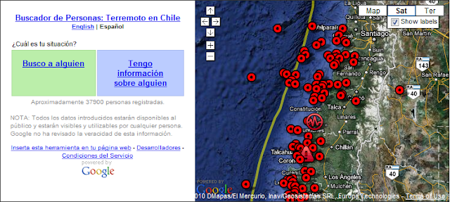 Buscador de Personas: Terremoto en Chile