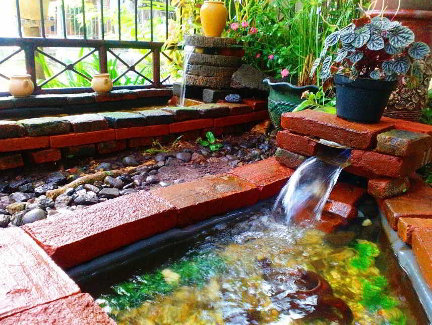 Konsep Cara Membuat Air Mancur Kolam  Ikan  Taman Minimalis 