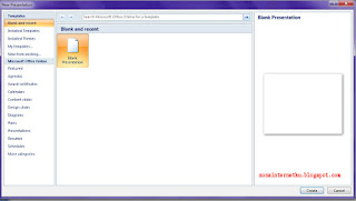Membuat Dokumen Baru Di Microsoft PowerPoint 2007