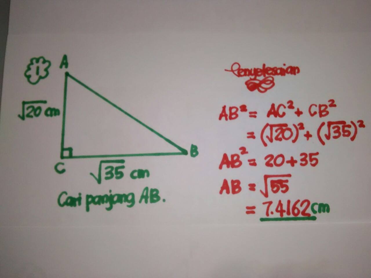 Formula Hikmat Teoram Pithagoras