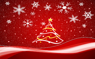 Christmas Tree Vector Design Wallpaper
