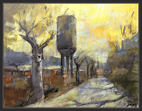 CAL RIERA-PINTURA-POU-AIGUA-COLONIA-PAISATGES-COLONIES-BERGUEDÀ-LLOBREGAT-RESTES-HISTORIA-QUADRES-ARTISTA-PINTOR-ERNEST DESCALS-