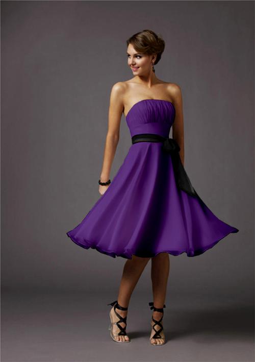 Jennifer Purple Cocktail dress by Natasha Milani