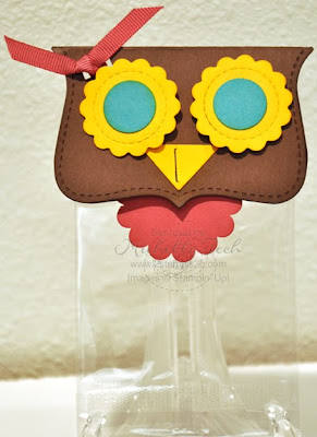 Stampin Up Owl Treat Bags with Summer Sun eyes