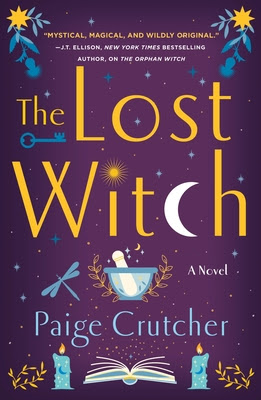 book cover of romantic fantasy novel The Lost Witch by Paige Crutcher