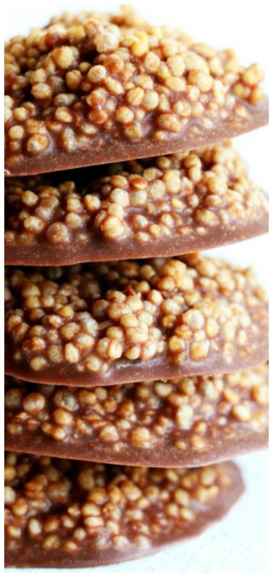If you like chocolate crunch bars, these healthy Chocolate Quinoa Crisps will be your new best friend! They're vegan, no bake, and SO FUN to eat!