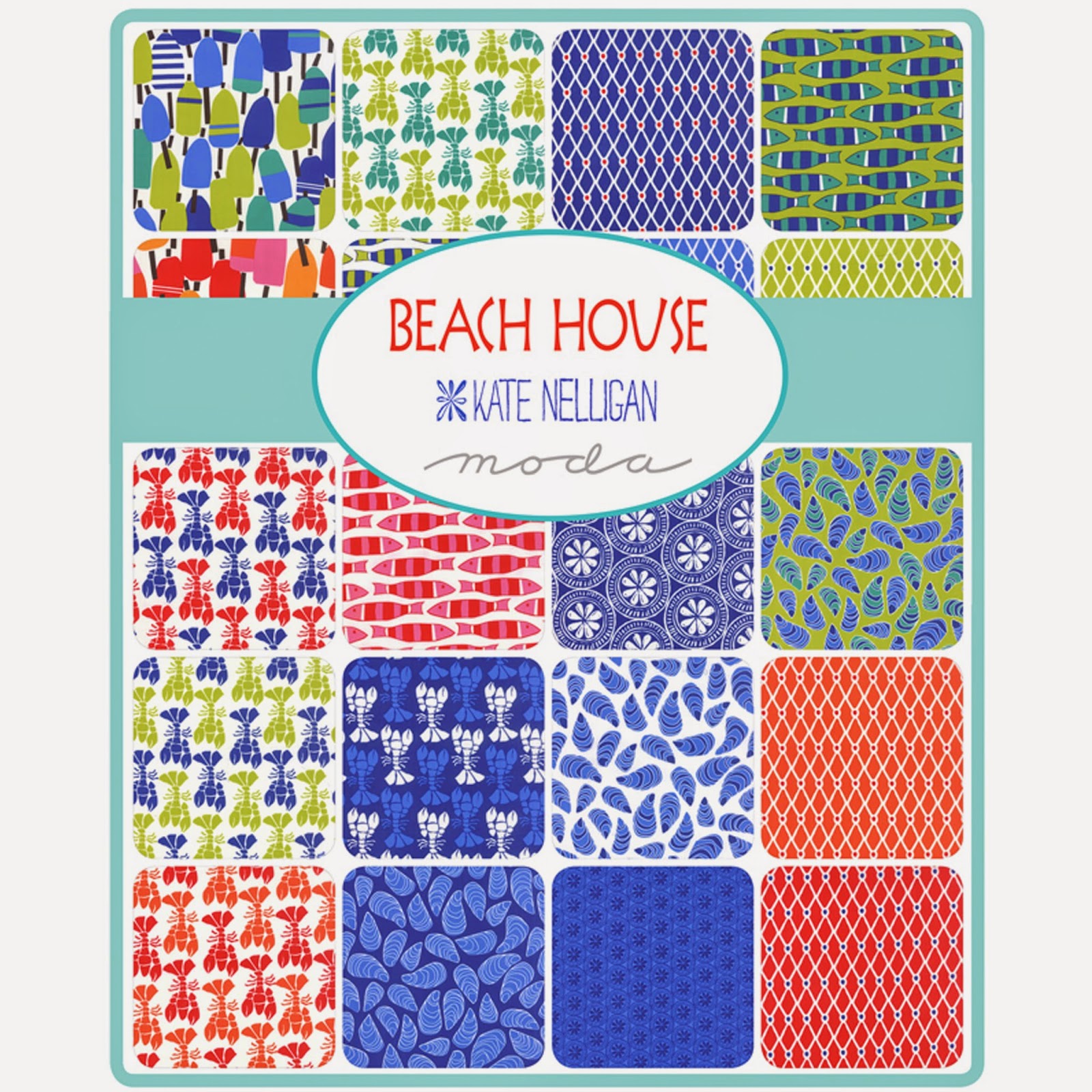 Moda BEACH HOUSE Fabric by Kate Nelligan for Moda Fabrics