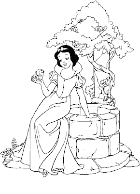 snow white coloring page