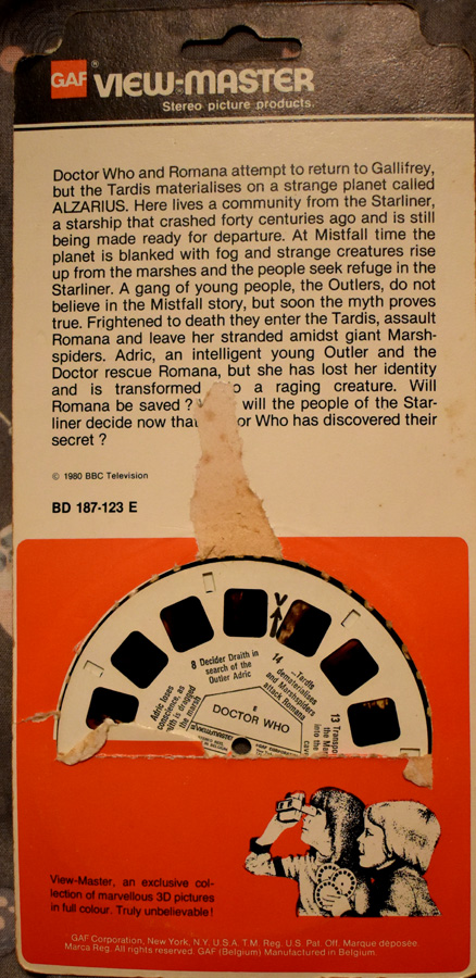 MOONBASE CENTRAL: DOCTOR WHO 'FULL CIRCLE' VIEWMASTER