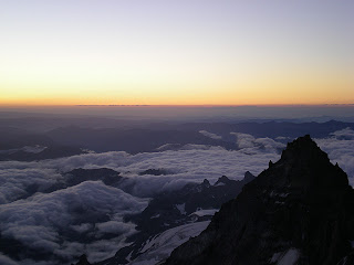 Sunrise on Mount Rainier - Little Tahoma in the foreground