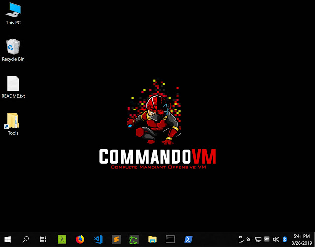 تم تصميم Commando VM ليتم تثبيته على Windows 7 المزود بحزمة الخدمة Service Pack 1 أو Windows 10 ، مع السماح لنظام التشغيل Windows 10 بتثبيت المزيد من الميزات