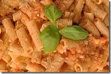 Tortiglioni integrali con pesto alla trapanese