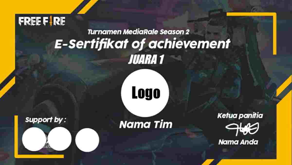 Cara Membuat Sertifikat Turnamen Free Fire MediaRale