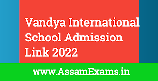 Vandya International School Admission Link, Vandya Admission Link, Vandya International School Admission Fees,