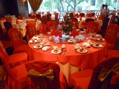 red table chair covers curtains