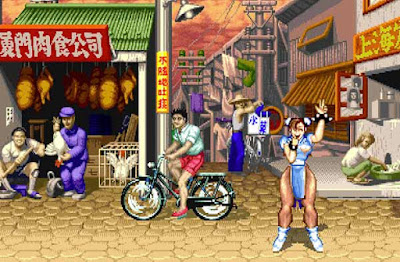 Chin Li nel suo stage di ''Street Fighter II''