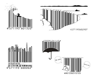 Bentuk bentuk barcode yang uniek dari Jepang...!!!