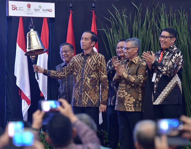 Tutup Perdagangan Bursa 2018 pada Angka 6.194, Presiden Jokowi: Kinerja IHSG Sesuai Target