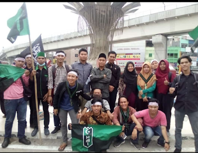 Peduli Gempa Lombok HMI cabang Palembang Gelar aksi Penggalangan Dana