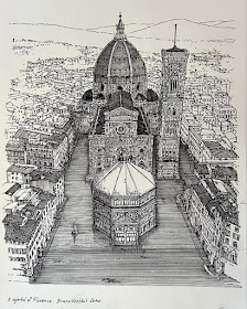 01-Florence-The-Duomo-Italy-Architecture-Drawings-Paul-Meehan-www-designstack-co