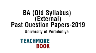 BA (Old Syllabus) Past Question Papers 2019