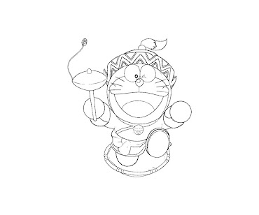 #9 Doraemon Coloring Page